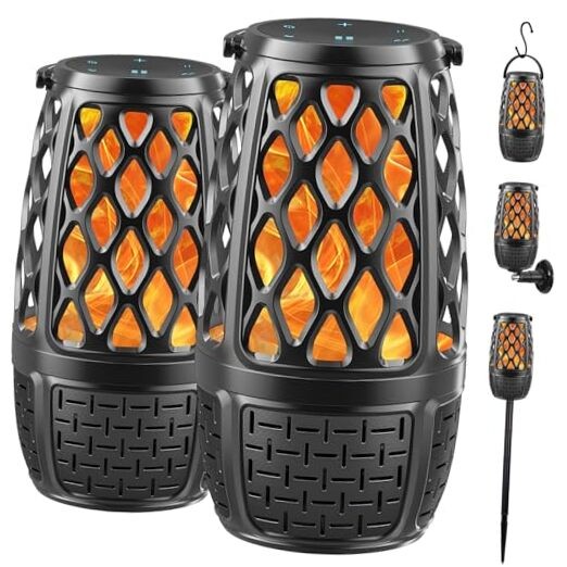 2 Pack Outdoor Bluetooth Speakers, Upgrade Multi-Sync Bluetooth Party Speakers