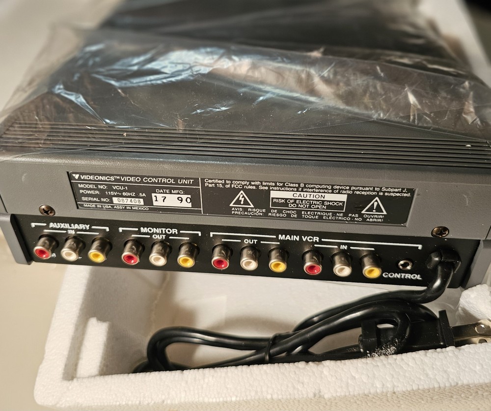 VIDEONICS DIRECTED PLUS MANUAL REMOTE CONTROL Complete NOS?