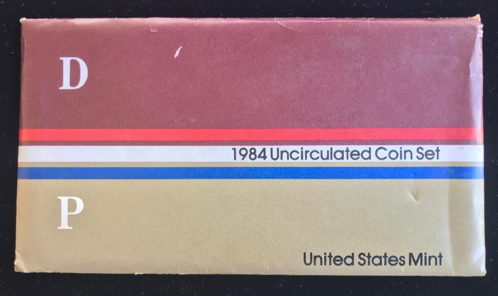 THREE 1984 UNCIRCULATED P & D MINT SETS ~ FIVE-COIN SETS EACH MINT ~US MINT PACK