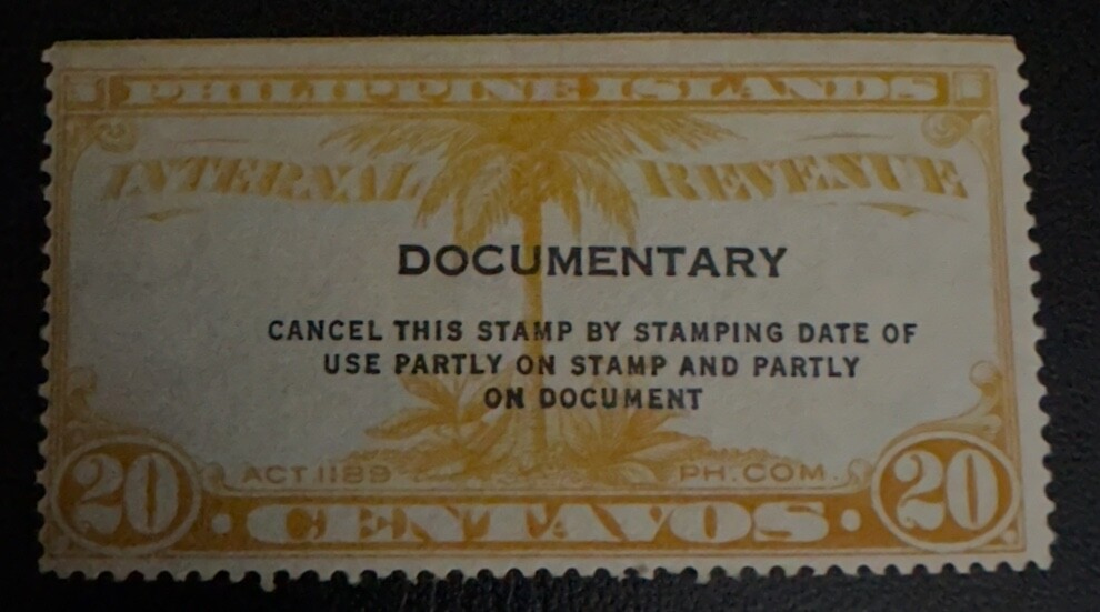 Philippines Documentary Stamps 20 Cent MNH OG