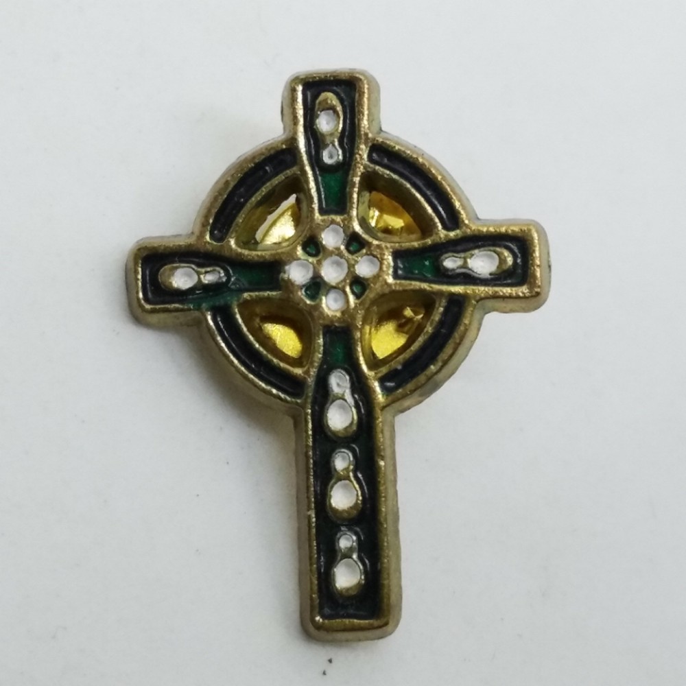 Decorative Cross Lapel Pin