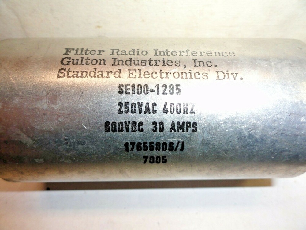 Radio Frequency Interference Electronic Filter p/n SE100-1285 New