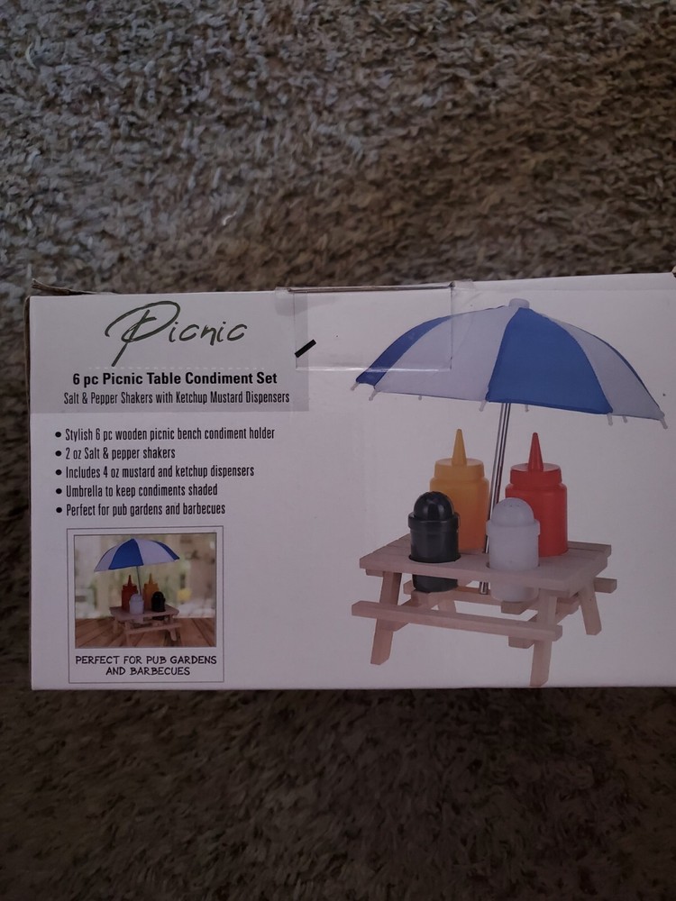 Picnic 6 Piece Table Condiment Set