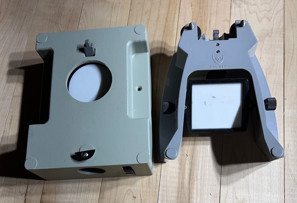 One AO Microscope Base Cat.#56B, Another Unknown Maker, Microscope Base