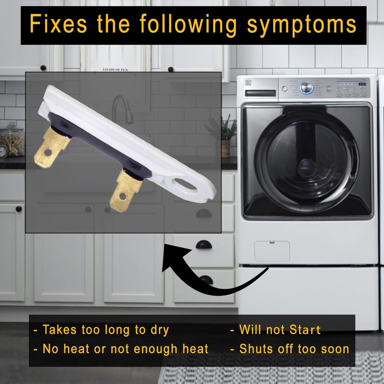 3392519 for Whirlpool Kenmore Dryer Thermal Fuse AP6008325 PS11741460 US Stock