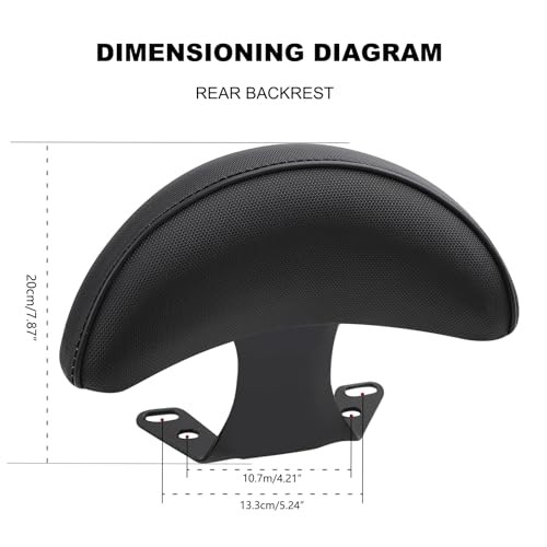 Motorcycle Rear Backrest Driver Backrest in Soft Sponge Material C-TYPE
