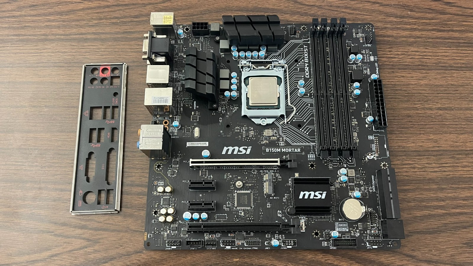 MSI B150M Mortar Motherboard, Intel Core i5-6500 3.2GHz CPU Tested + I/O Shield