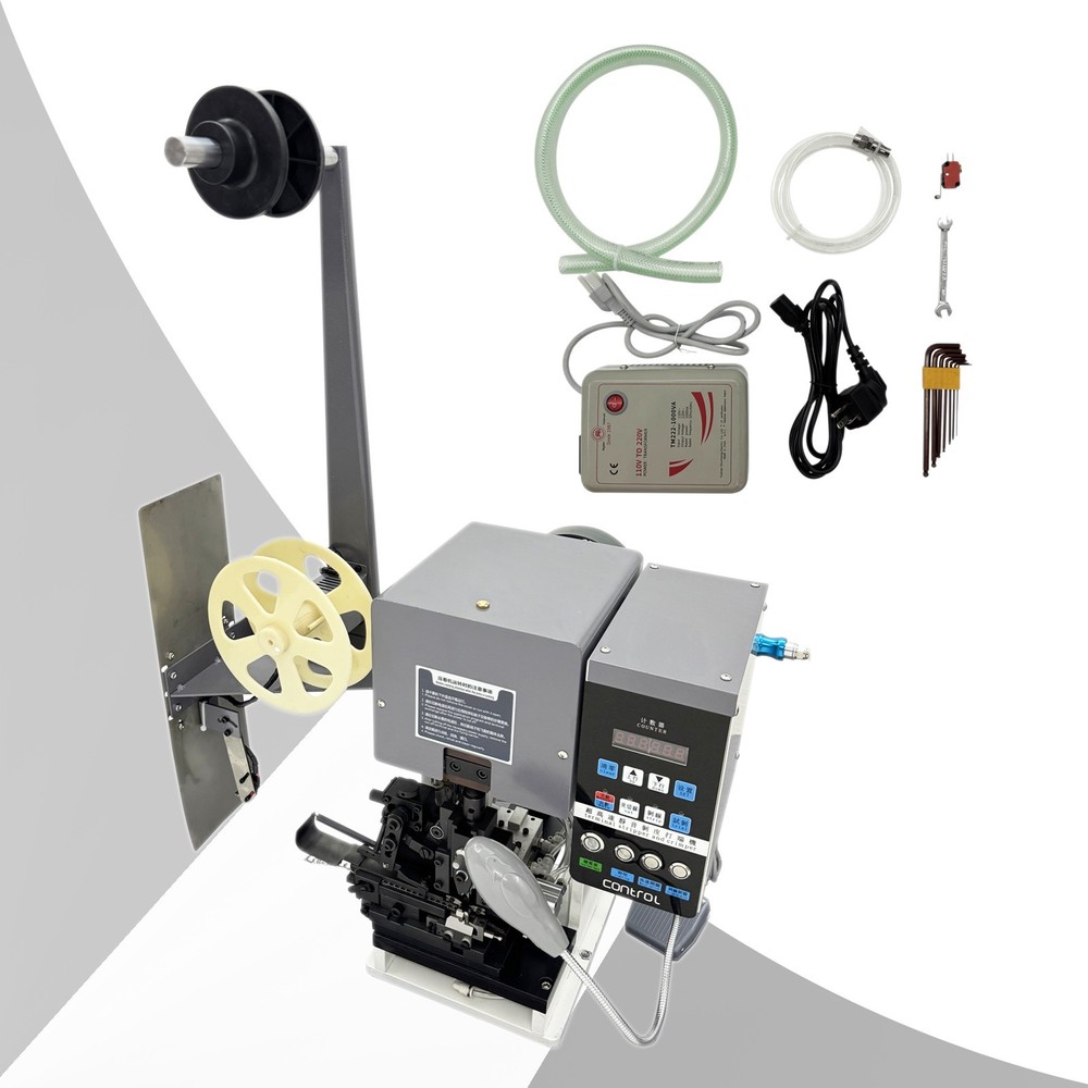 Automatic Wire Stripping & Crimping Machine (220V, 400W, with 110V Transformer)