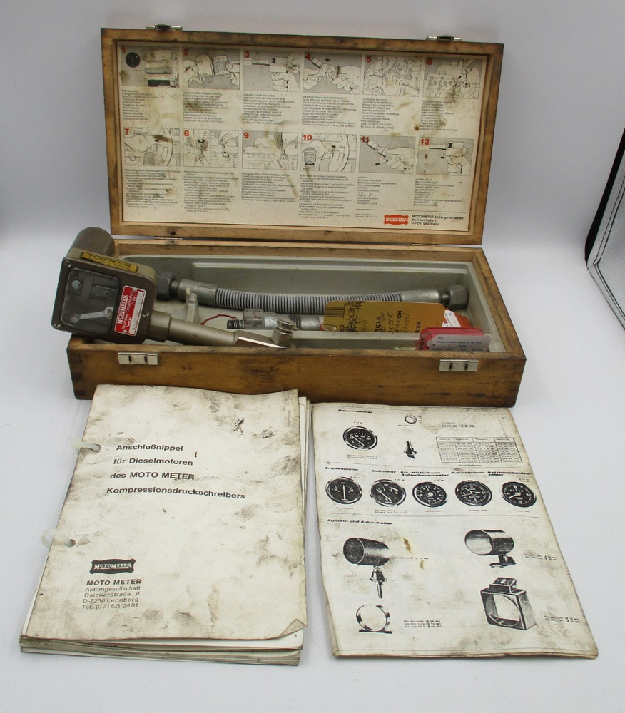 Vintage Moto Meter Diesel Compression Tester