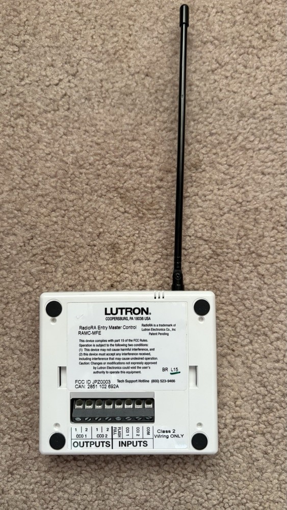 Lutron RadioRA RAMC-MFE Entry Master Control