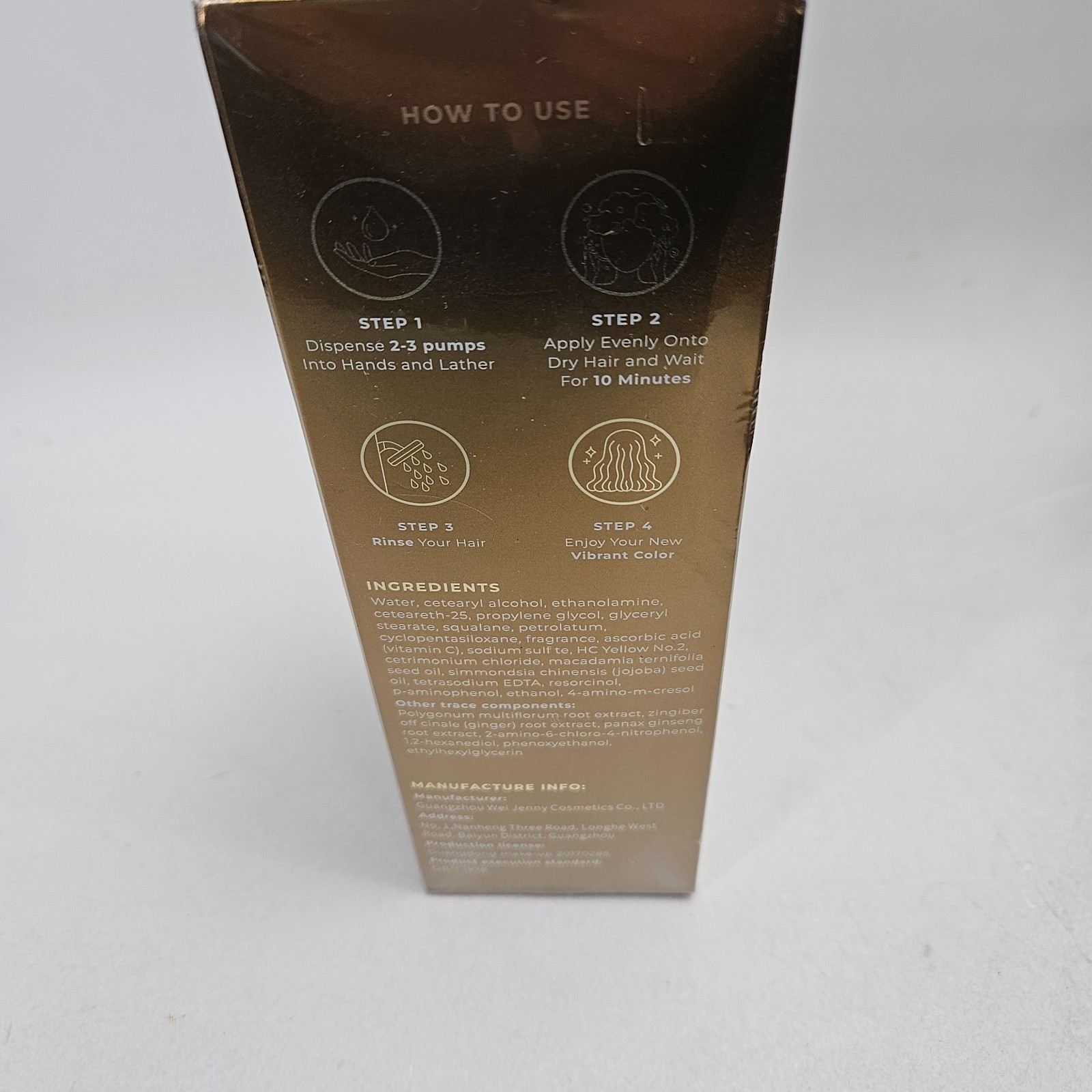 Polar Light Brown Hair Dye Shampoo Rich Color Non-toxic Care 6.7oz Natural Care
