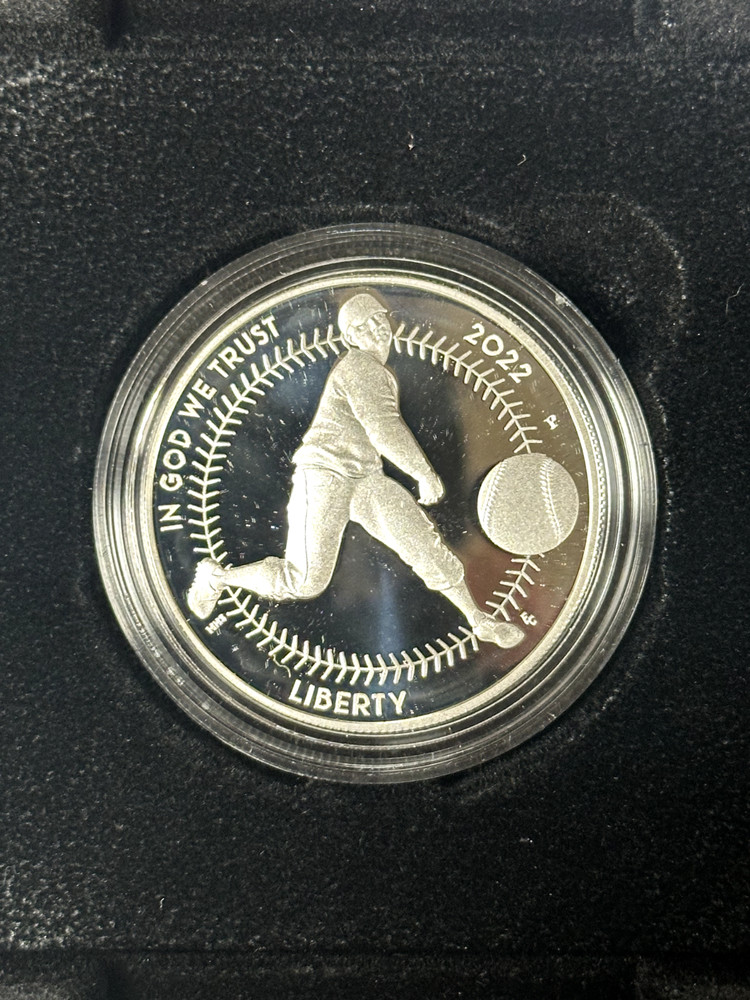 2022 negro Leagues Baseball Commemorative Coin Program Proof Silver Dollar w/CoA