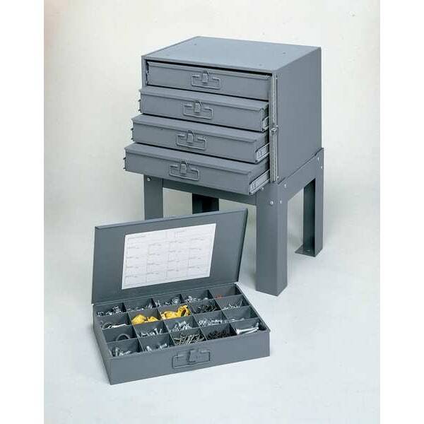 Durham Mfg 303-95 Sliding Drawer Cabinet Frame W/ 4 Drawers, 20 In W X 15 3/4