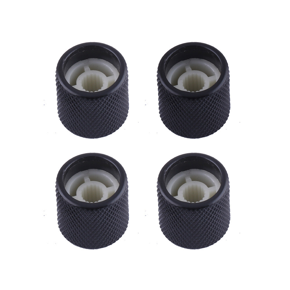 Guitar Speed Control Knobs Volume Tone Knobs for Fender Tele or Bass 4pcs Black