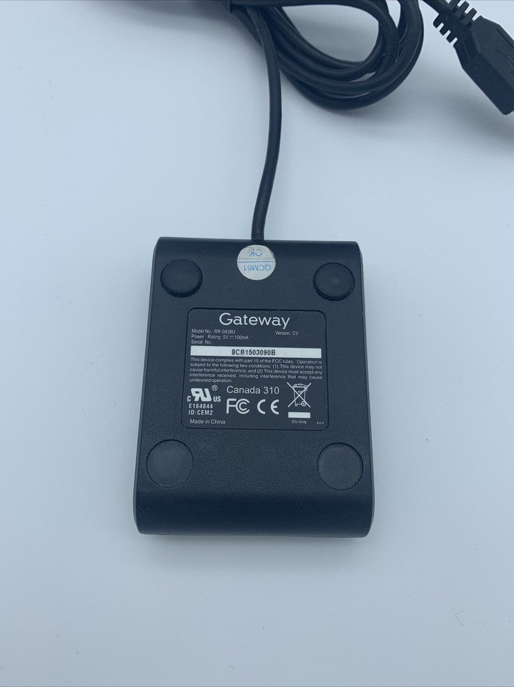 Gateway RR-0438U USB Infrared Receiver
