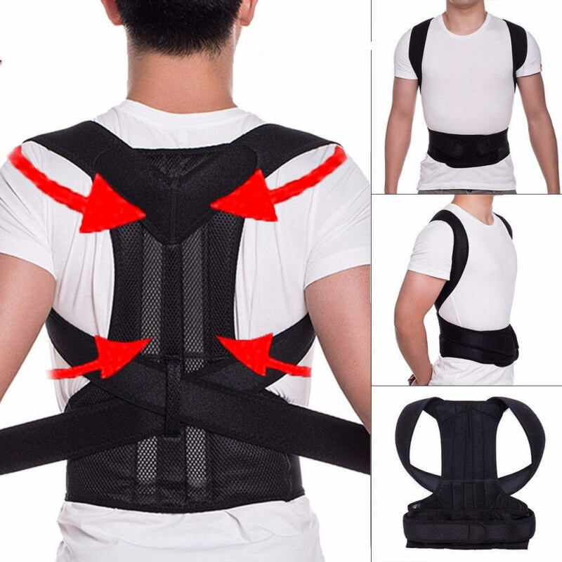 Adjustable Posture Corrector Back Shoulder Support Correct Brace Belt Men Women