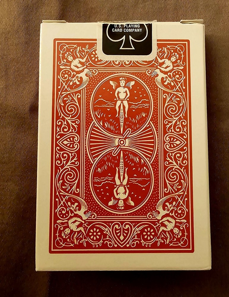 End Stripper Deck Bicycle Rider Box Red - Great Stocking Stuffer