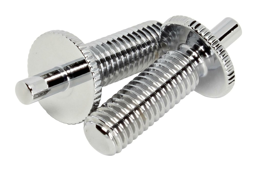 ABM Import Conversion Posts - M8 to smooth 4mm posts for Epiphone - Chrome