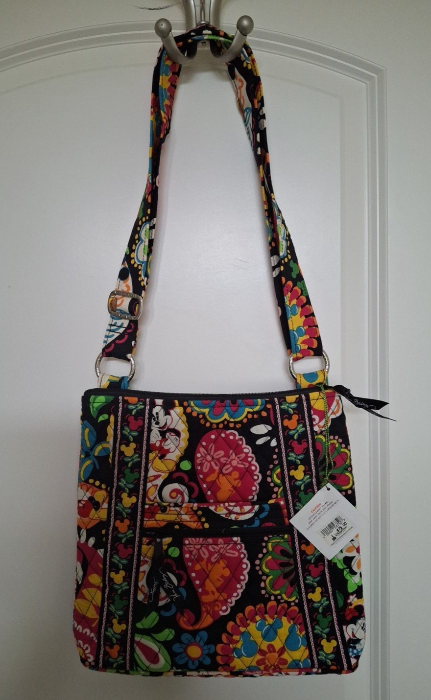 Vera Bradley Disney Bag Crossbody NWT Midnight with Mickey Hipster Quilted