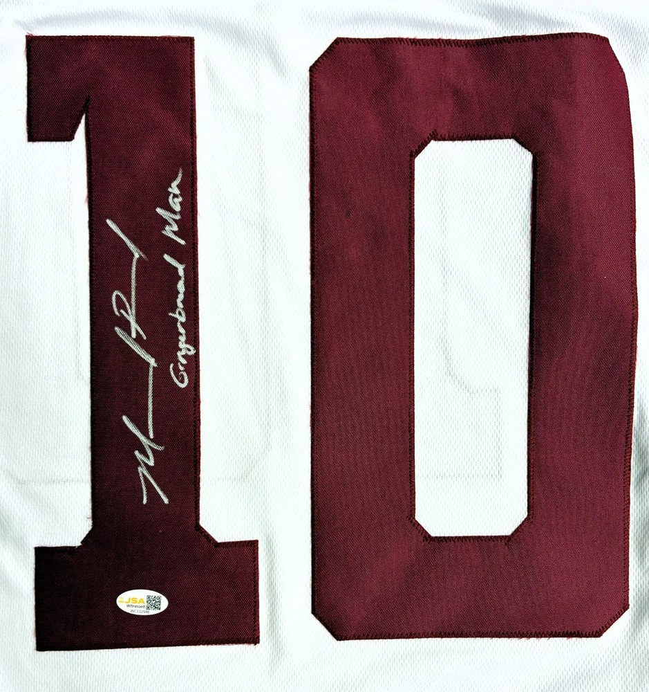 MARCEL REED SIGNED CUSTOM WHITE JERSEY JSA GINGERBREAD MAN