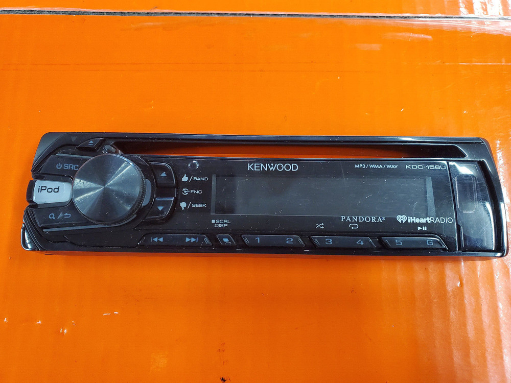 faceplate kdc-158u kenwood aux  usb tested working