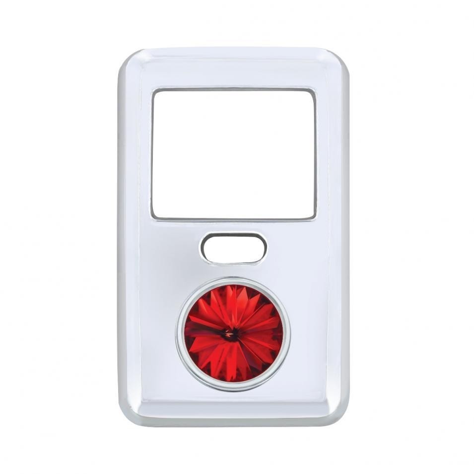 Volvo Chrome Plastic Switch Cover - Red Diamond