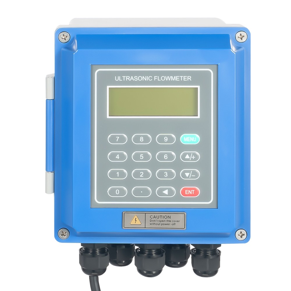 TUF-2000B Ultrasonic Flow Meter Digital Liquid Flowmeter Wall Mount DN20-700mm