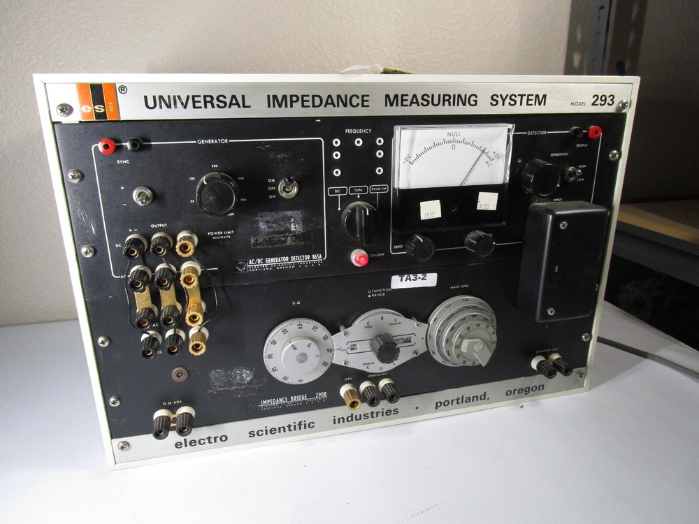 ESI Universal Impedance Measuring System Model 293 AC/DC Generator & Bridge