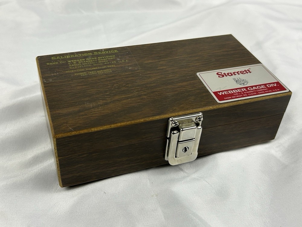 Mint Webber Starrett Thin gage blocks, RS28A1 GRADE 0, With Key