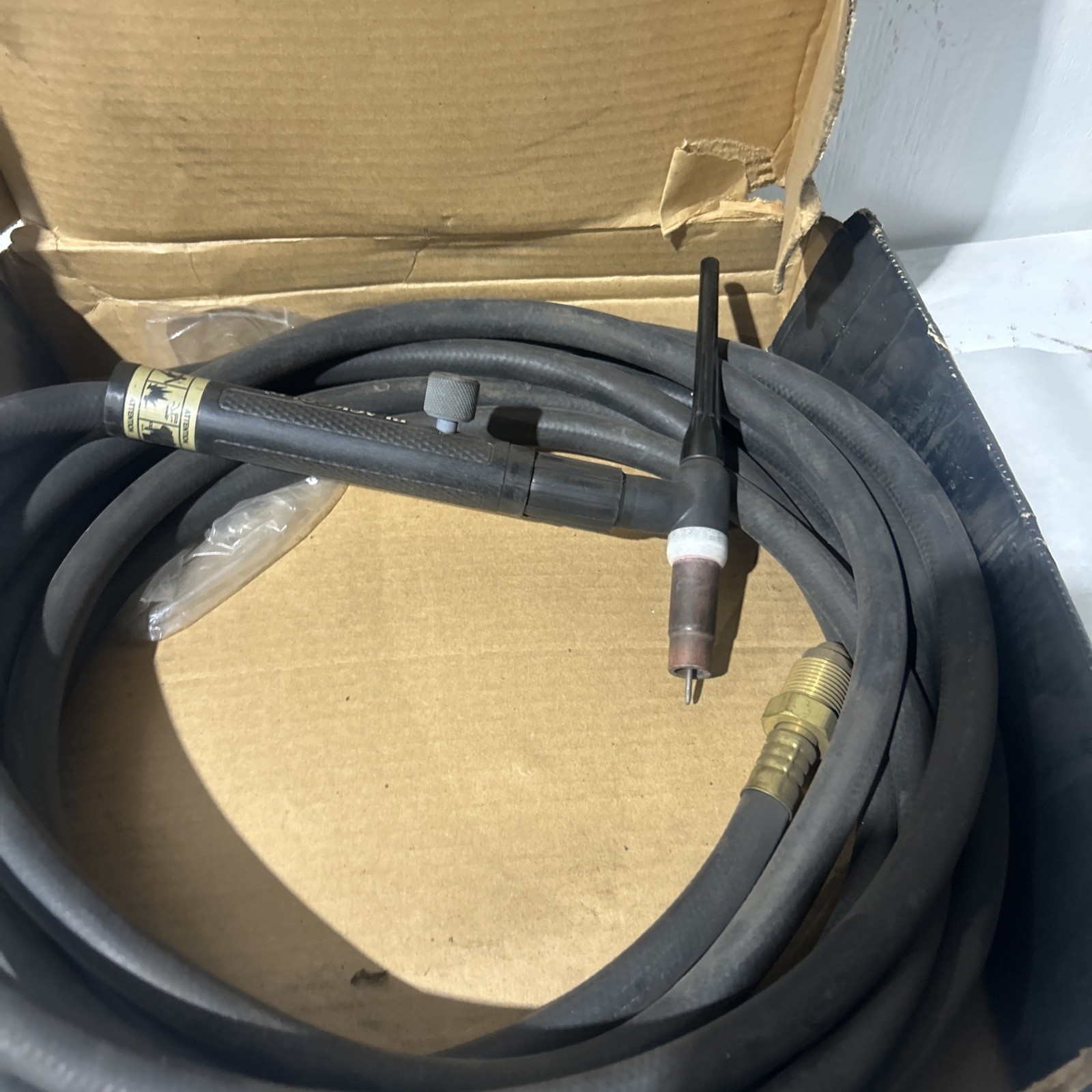 Black Gold Tig Torch Bgf-26v-25f. Welding Torch Flex Neck 200 Amp Arcair 25’