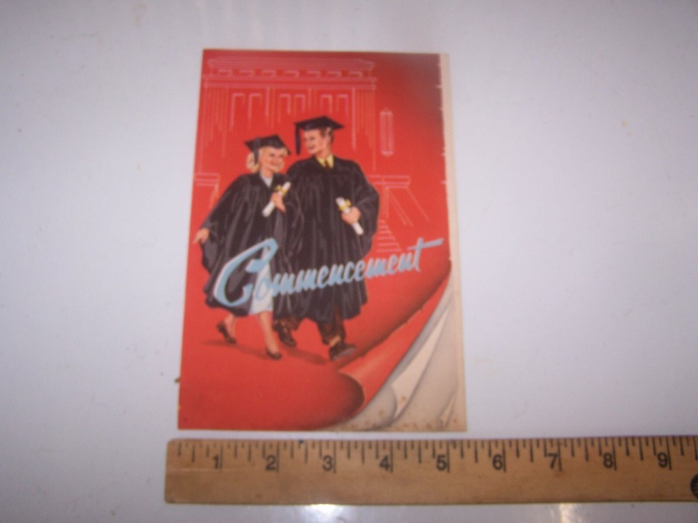1951 TANGIER INDIANA HIGH SCHOOL Commencement Program with Names