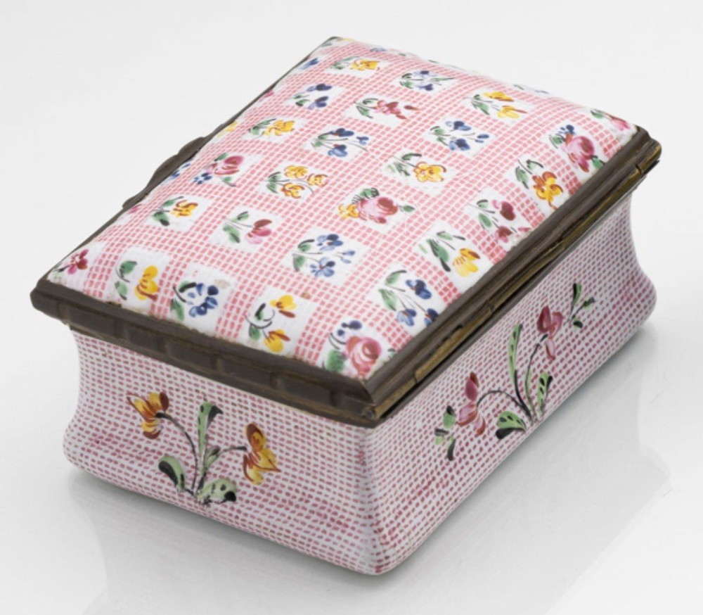 18th Century Copper Enameled Snuff Box