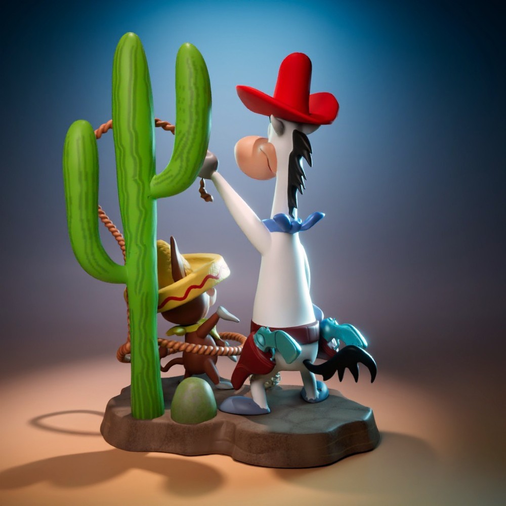 UNPAINTED Quick Draw McGraw Baba Looey 3D Printed Model Kit UW