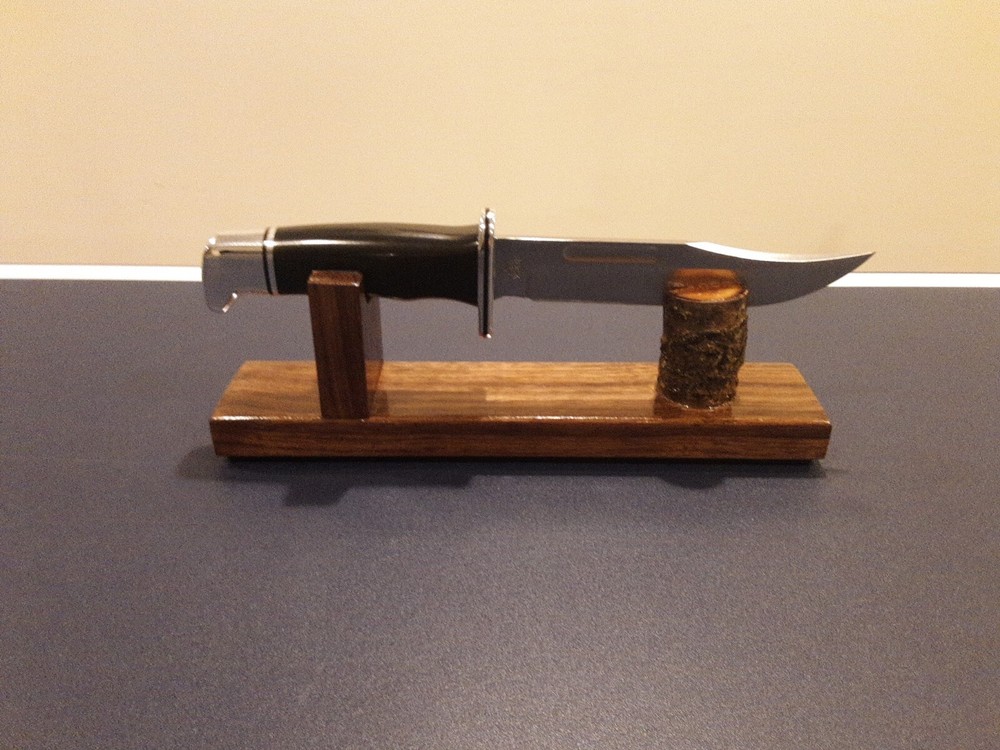 Black Walnut knife Display Stands (2 Stands)
