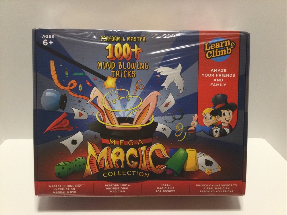 MEGA MAGIC COLLECTION 100+ Magic Tricks Learn & Climb Includes Manual & DVD New