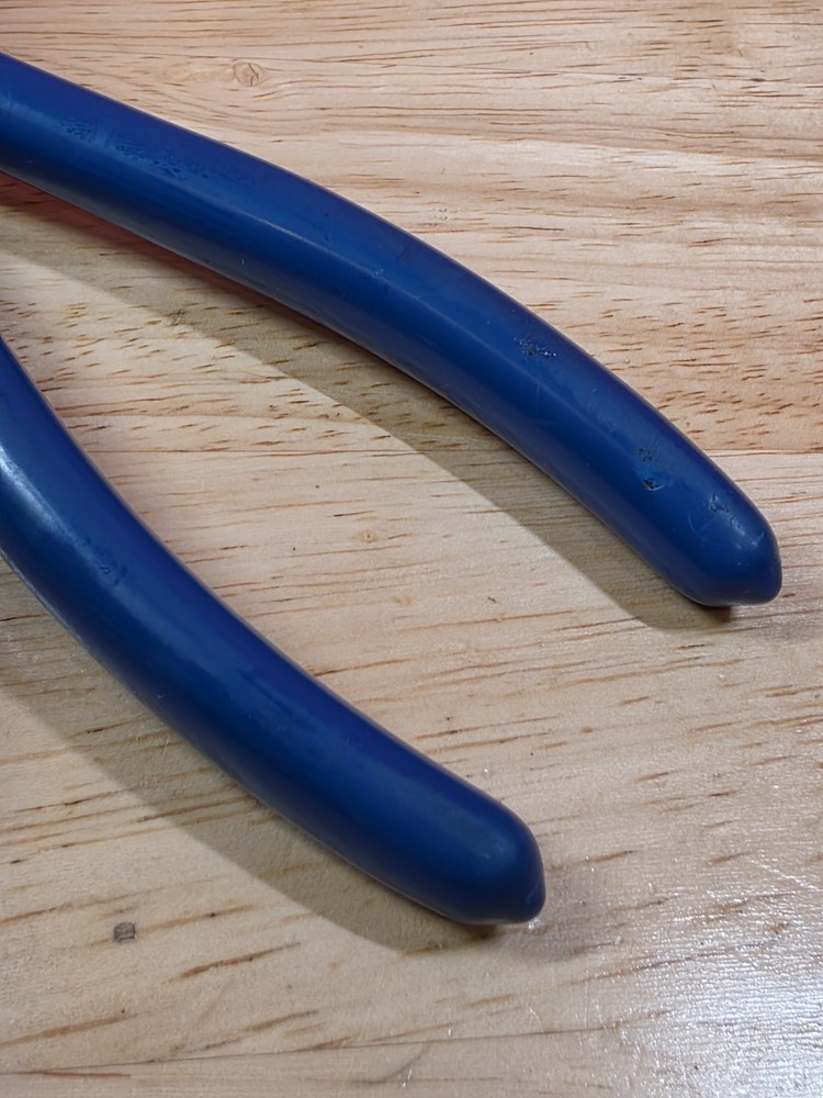 Cornwell Tools CPL66 Blue Handle Angled Bent End Needle Nose Pliers