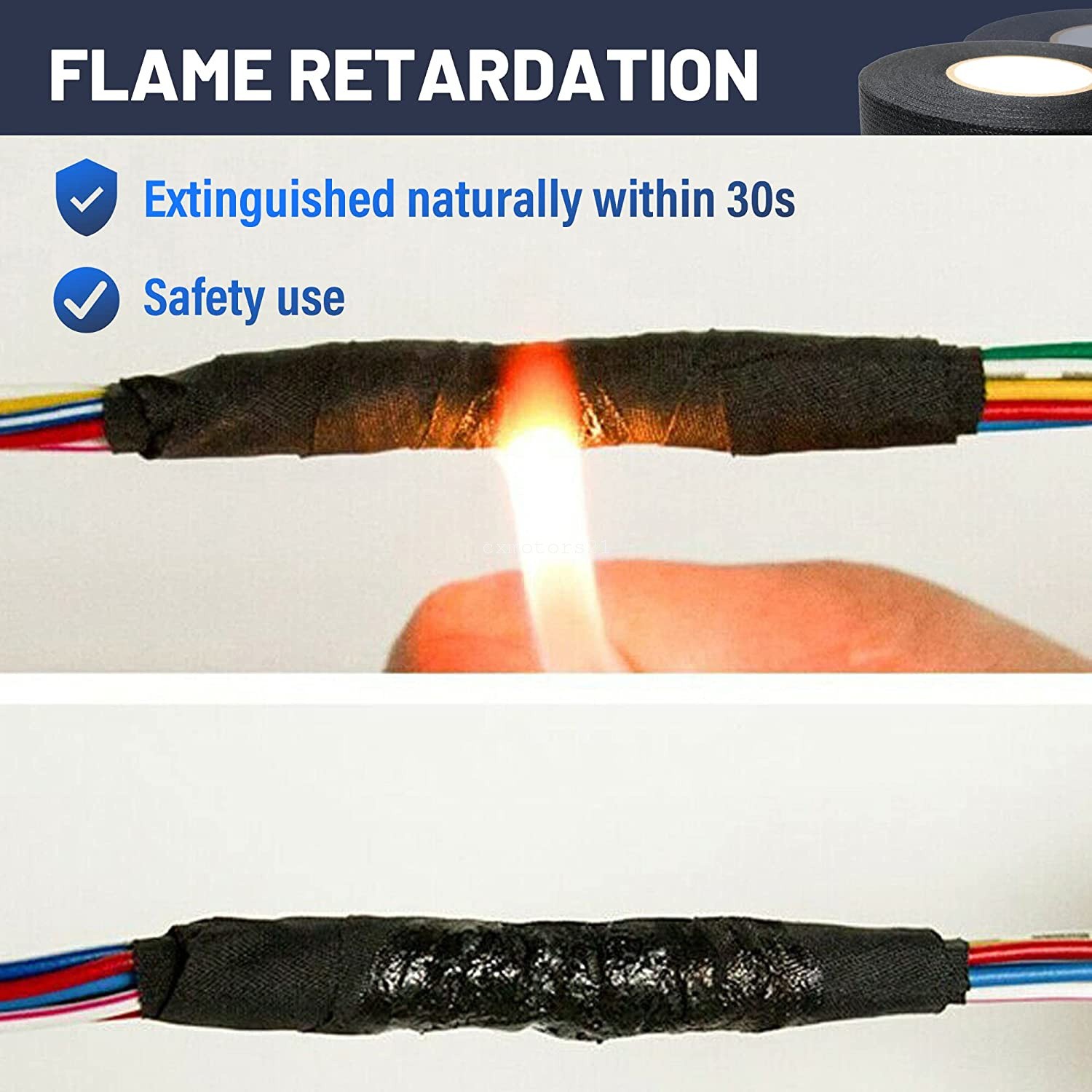 Wiring Harness Tape Felt Cloth High Temp Electrical Insulation Adhesive Tape