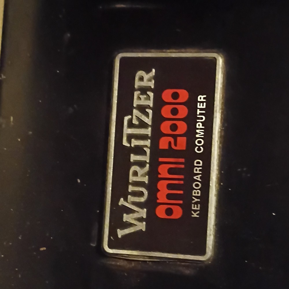 Wurlitzer Omni 2000 Electronic Keyboard Computer System Black White Brown