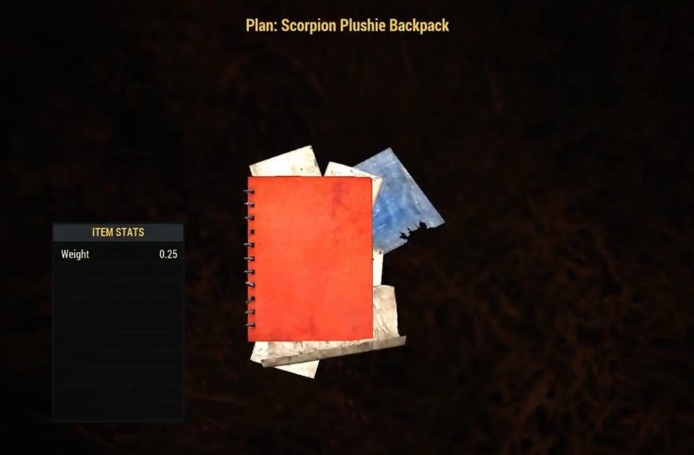 (Xbox) Scorpion Plushie Backpack Plan