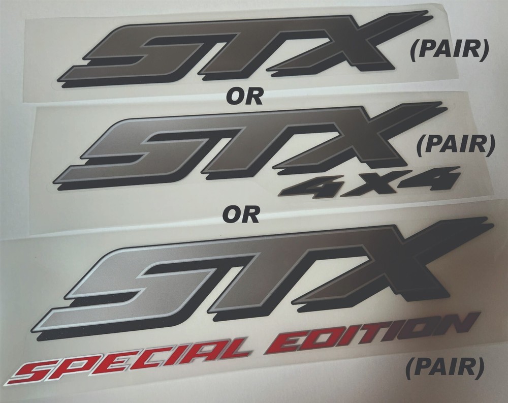 Pair STX, STX 4x4, or STX Special Edition Decals fit F150, Ranger, other models