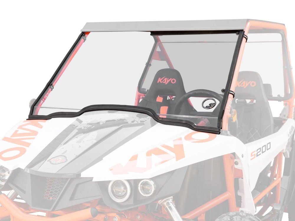 SuperATV Scratch-Resistant Full Windshield for Kayo S200|2023+