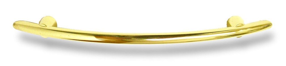3-3/4" Delicate Thin Pull Polished Brass