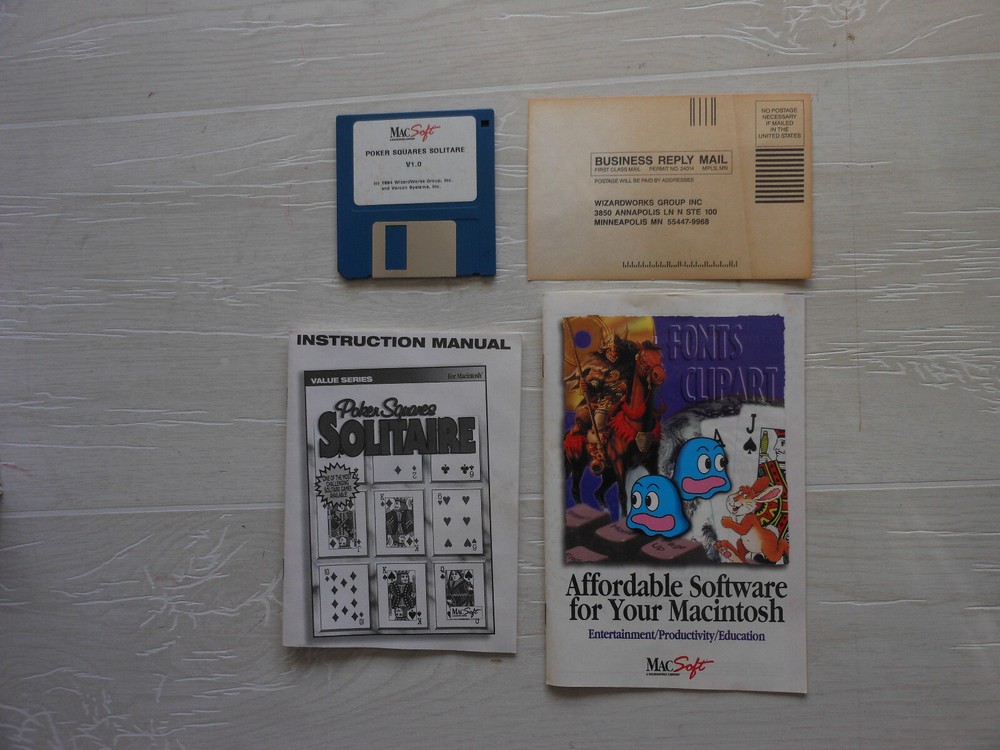 Macintosh Software Games, Solitaire - 1994 & The Tinies - 1992