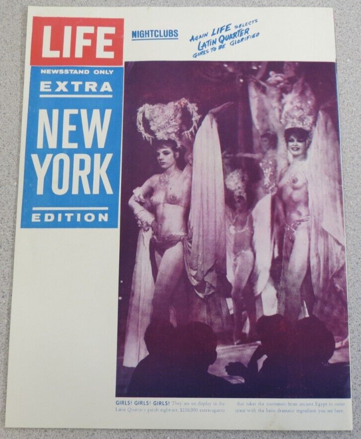 Latin Quarter New York Souvenir Program Playbill Menu Diner's Club Membership