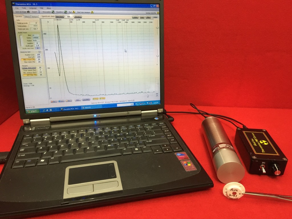 Scionix Holland Gamma Scintillation Detector NaI(Tl) Spectroscopy Ready 38mm