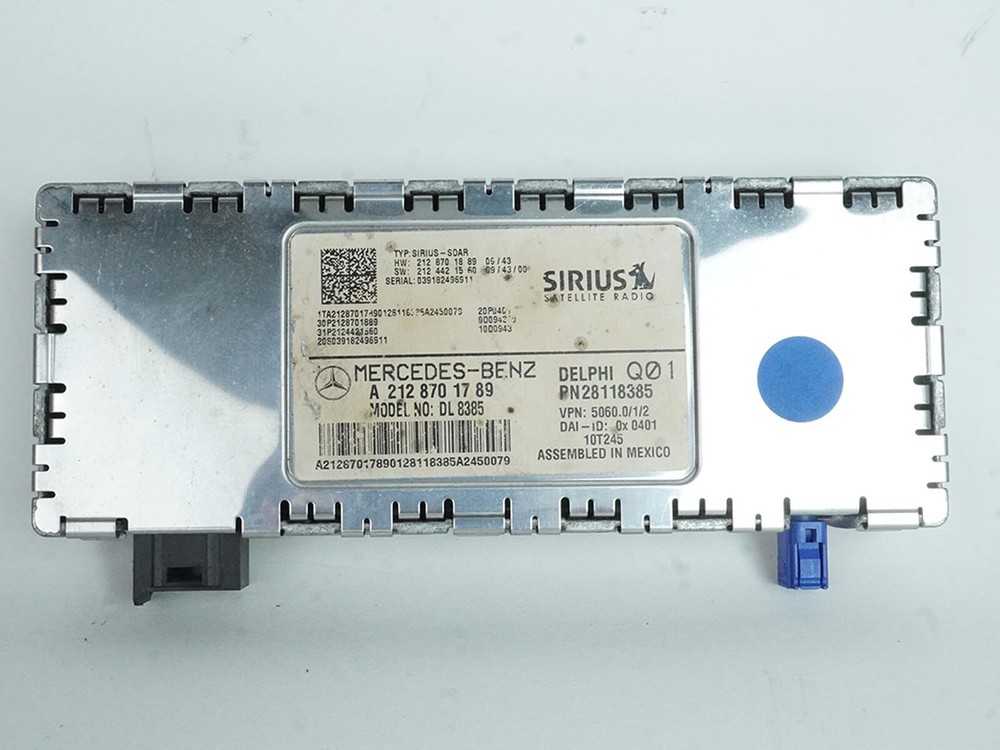 2010 - 2013 Mercedes Benz E Class C207 Satellite Audio Receiver Control Module