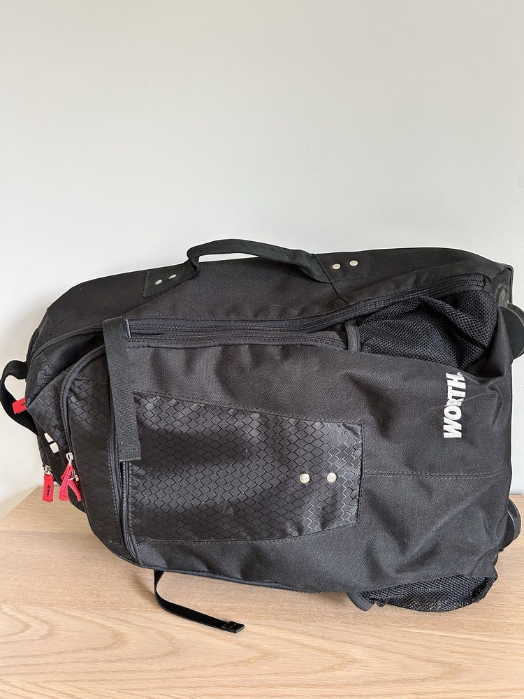 Rolling Worth Baseball Backpack Black