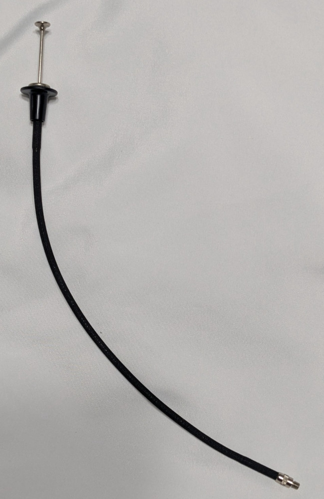 VINTAGE PRONTOR Cable shutter Release Remote CABLE 10" BLACK /SILVER PUSH BUTTON