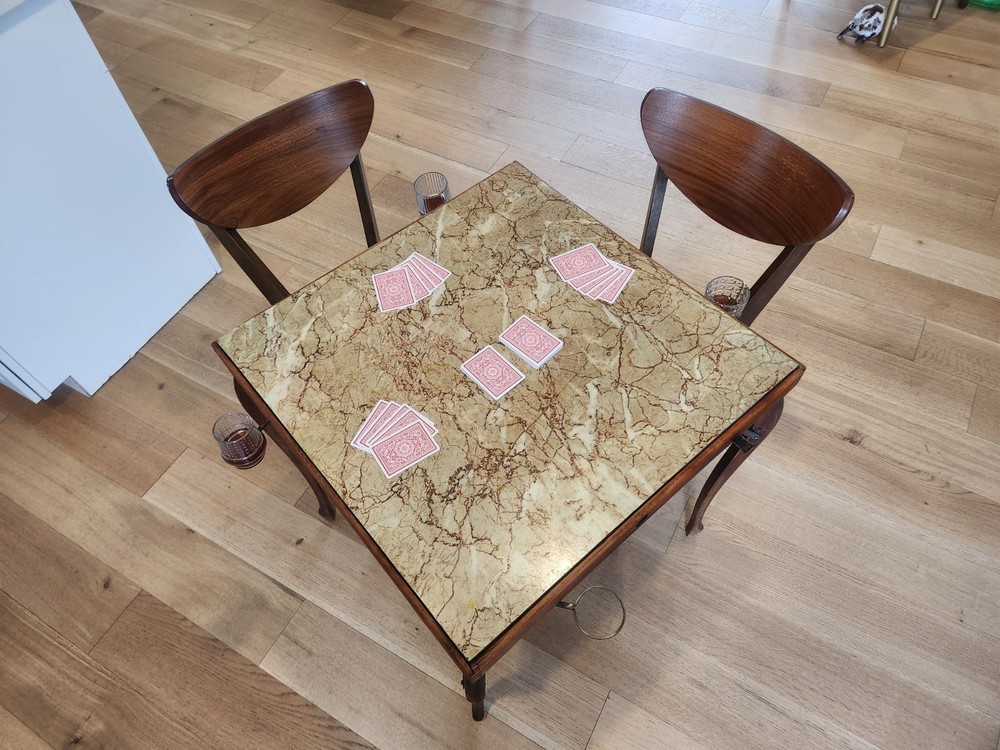 "JAY" Folding Bridge Table Patented M. Ltd. London S.W.I.