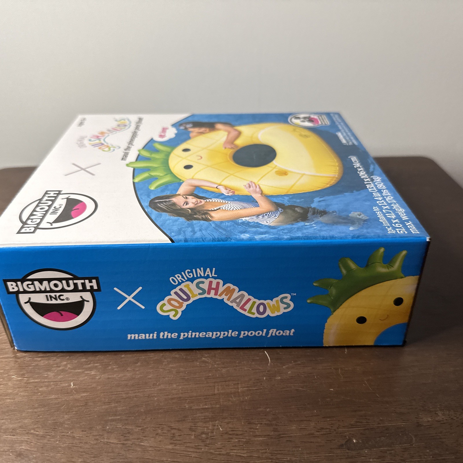 BigMouth, Squishmallows Maui the Pineapple Pool Float, 51.6" x 41.7" x 13.4"